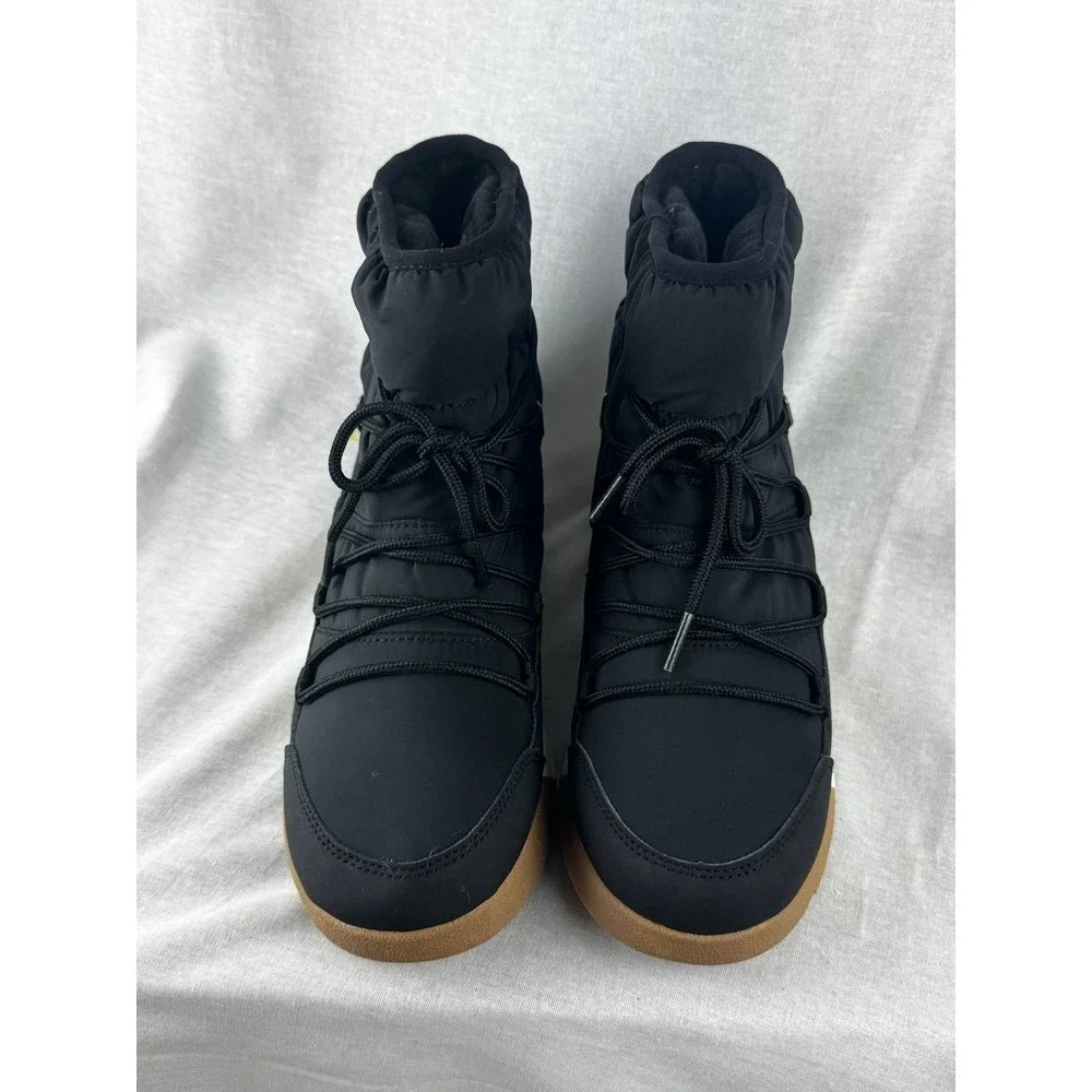 All‎ in Motion Mens Black Puffer Snow Boots Water Repellent Winter Shoes Size 8
